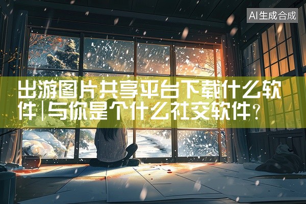 出游图片共享平台下载什么软件