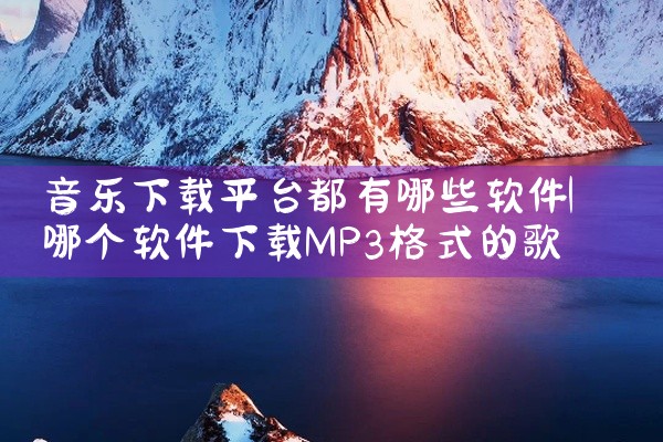 音乐下载平台都有哪些软件